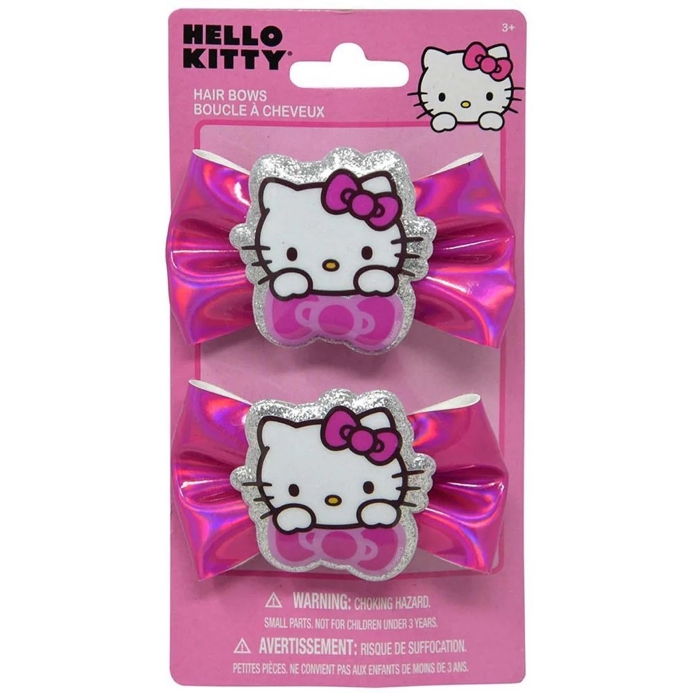 Bundle of Hello Kitty Hair Bows, Scrunchie, Clips & 3D Clip Keychain - Picture 5 of 9